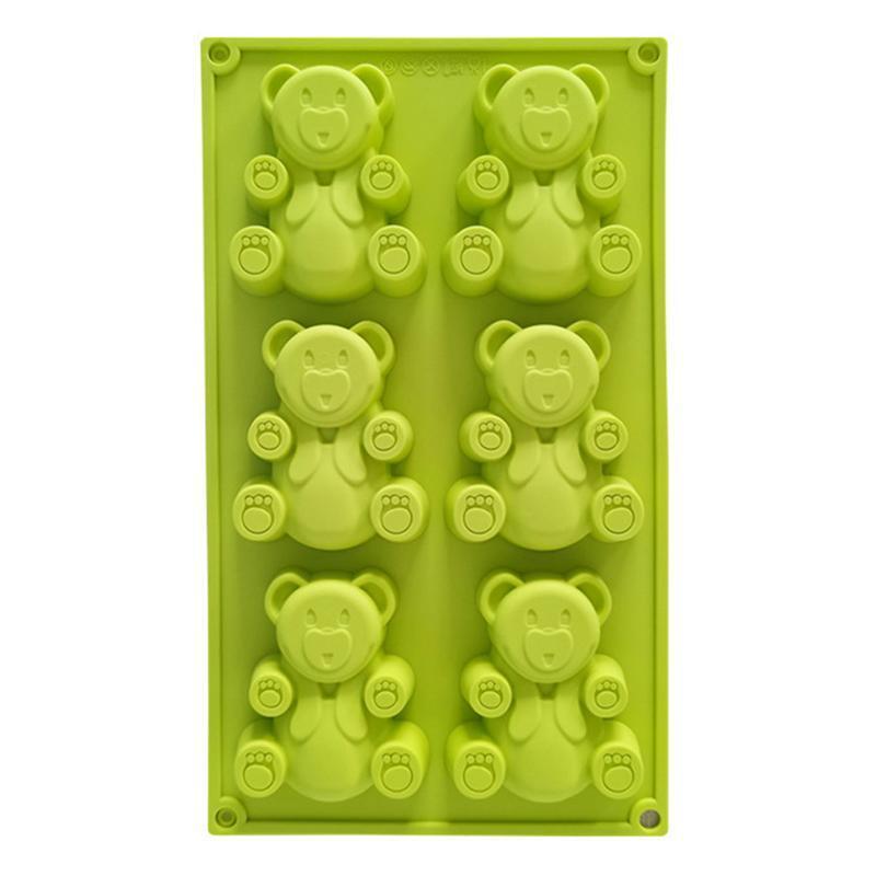 Cute Bear Shape Food-Grade Silicone Party Cake Decoration Tool Gift for Baking