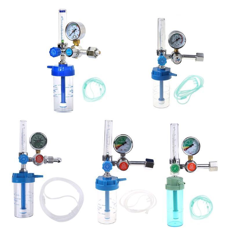 G5/8 Oxygen Flow Meter Absorber Suspension Type Pressure Gauge inhaler Regulator