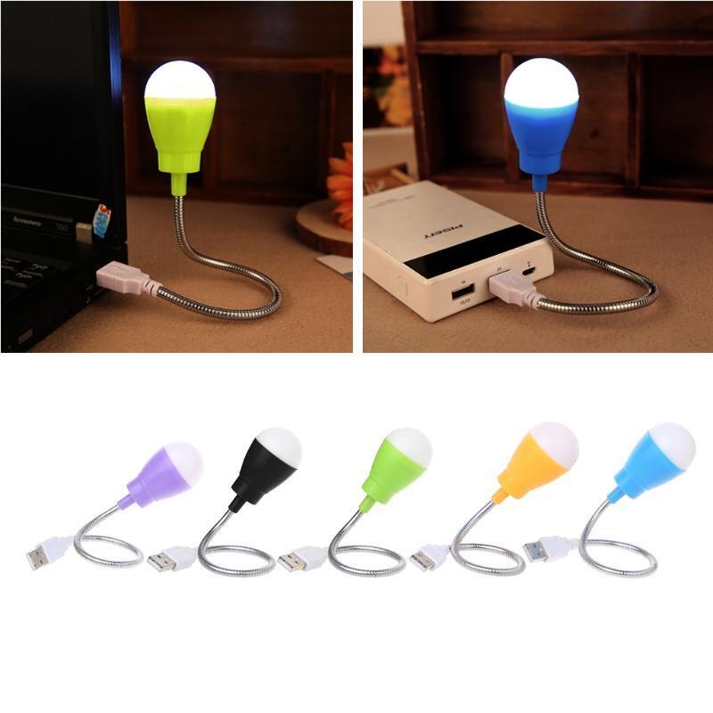 Protable Mini USB LED Light 360 Degree Flexible Night  Lamp for Laptop Camping