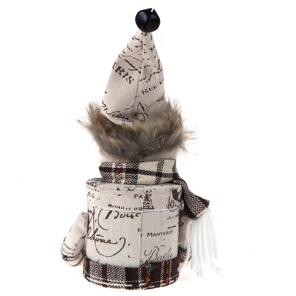 Cartoon Christmas Gift Box Candy Jar Bottle Christmas Decoration (Snowman)