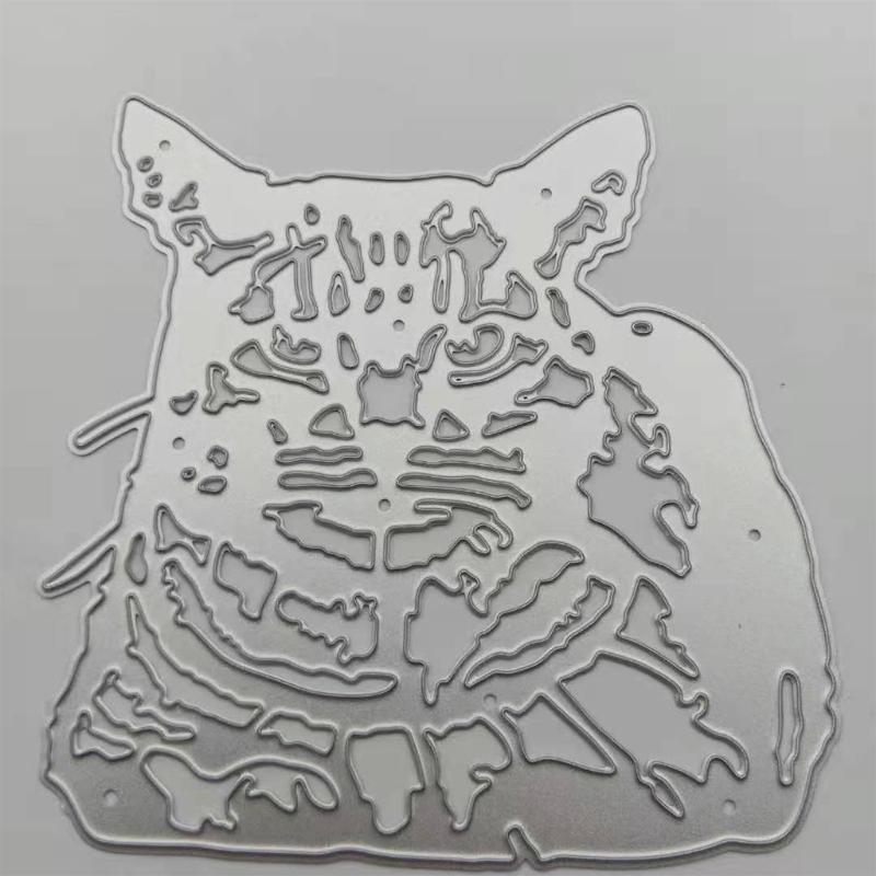 1 Pack Tiger Cutting Die Stencil Aesthetic Paper Art Crafts Cutting Template
