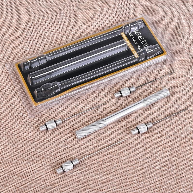 5Pcs Metal Baiting Needle Set Fishing Terminal Tackle Fishing Baiting Tool Pins