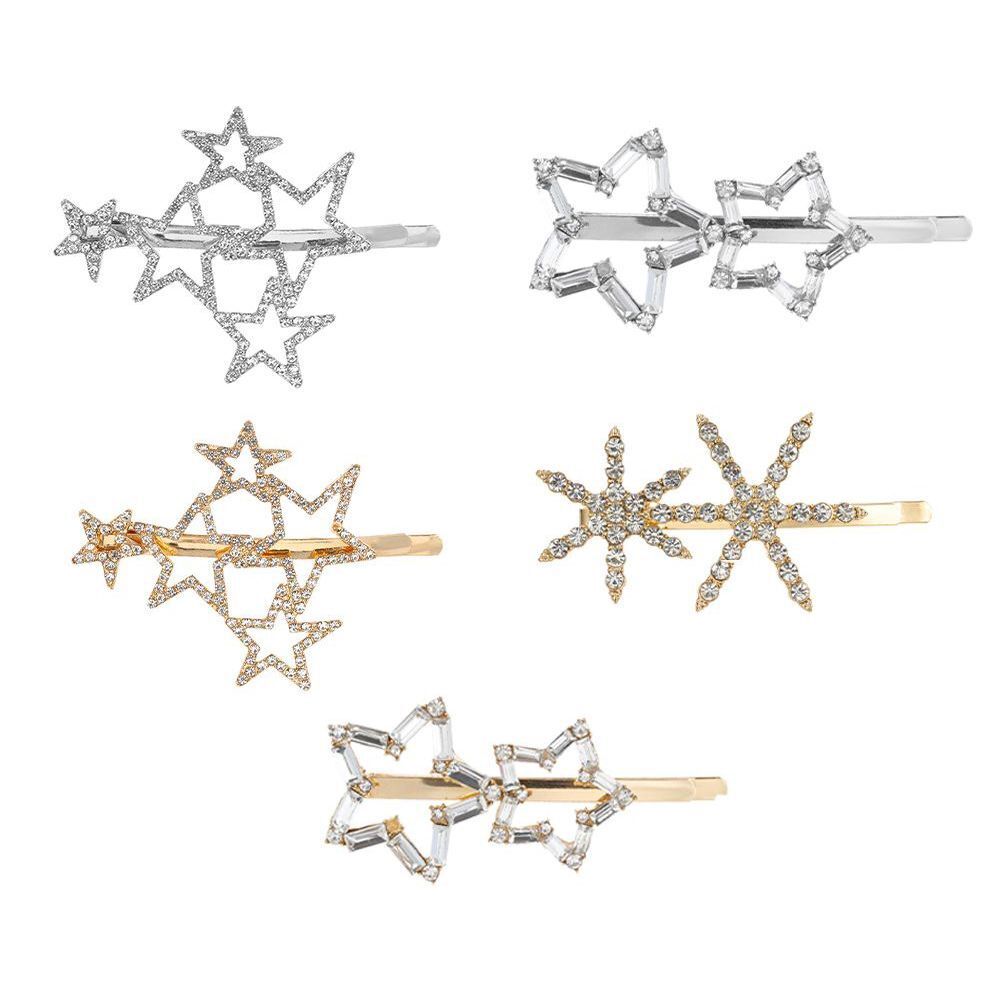 Hair Accessories Shiny Headwear Metal Hairgrip Rhinestone Crystal Hair Clip