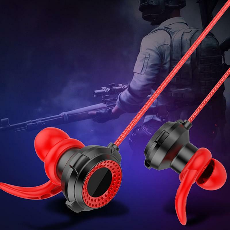 Replacement Headphone in-Ear Gaming Sets silicone Earplugs Anti-winding Wire