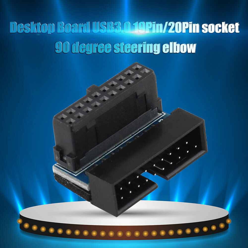 USB 3.0 20 Pin Male to Female Extension Adapter for Motherboard (Down)