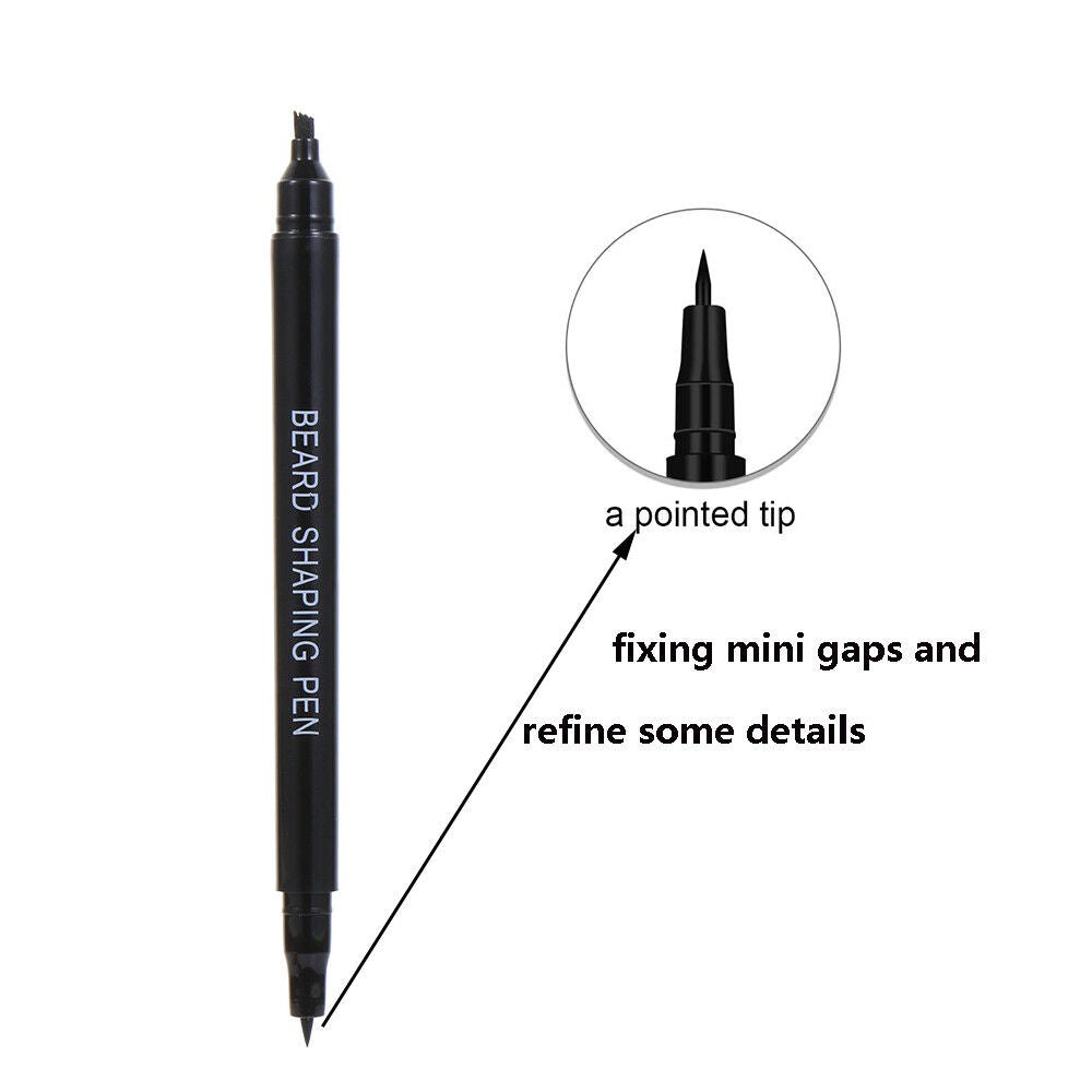 Tip Filler Pen 2 in 1Barber Pencil Fix Patchy Beard Beard Pencil Filler for Men