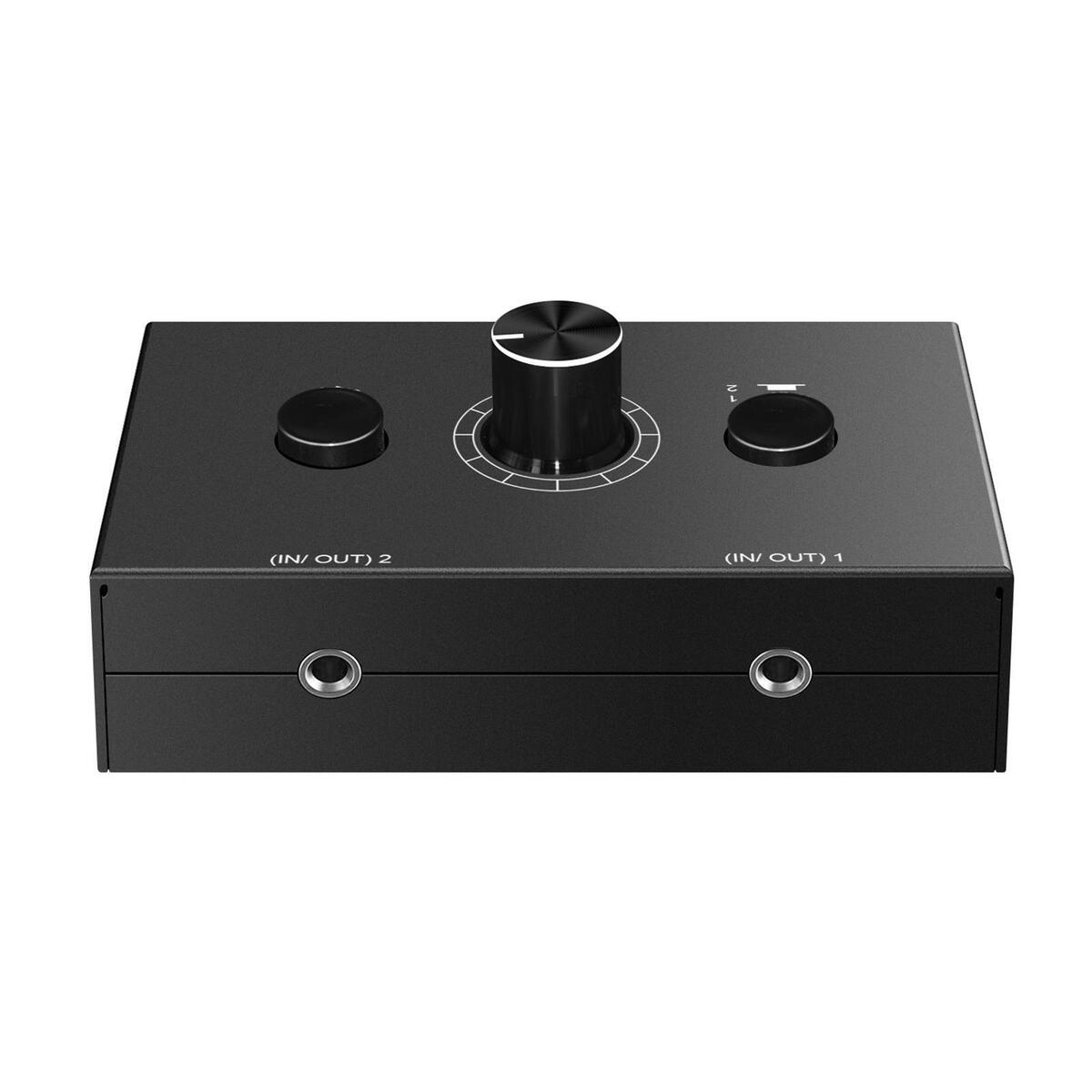 3.5mm Stereo Audio Switcher, 1 Input 2Output 2  Output Signal Source