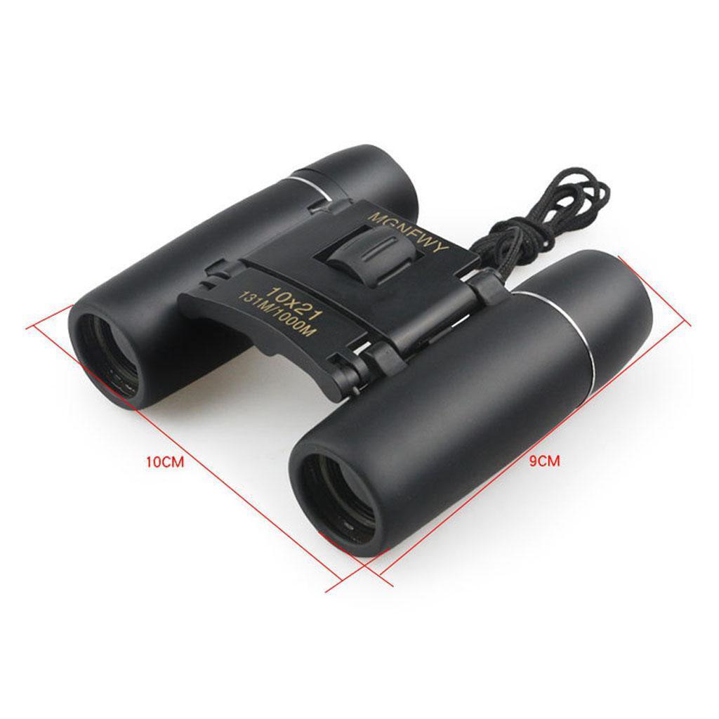 Portable Optics HD 10x21   Clear BaK7 Roof  Binoculars Waterproof