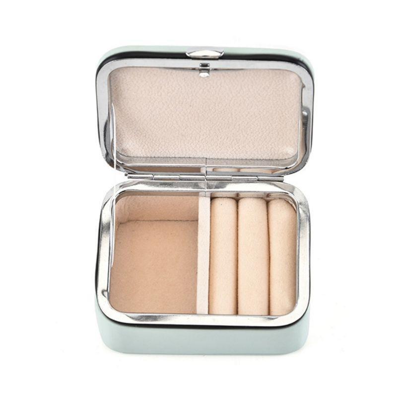 Mini Portable Jewelry Box Stud Earrings Jewellery Storage Organizer