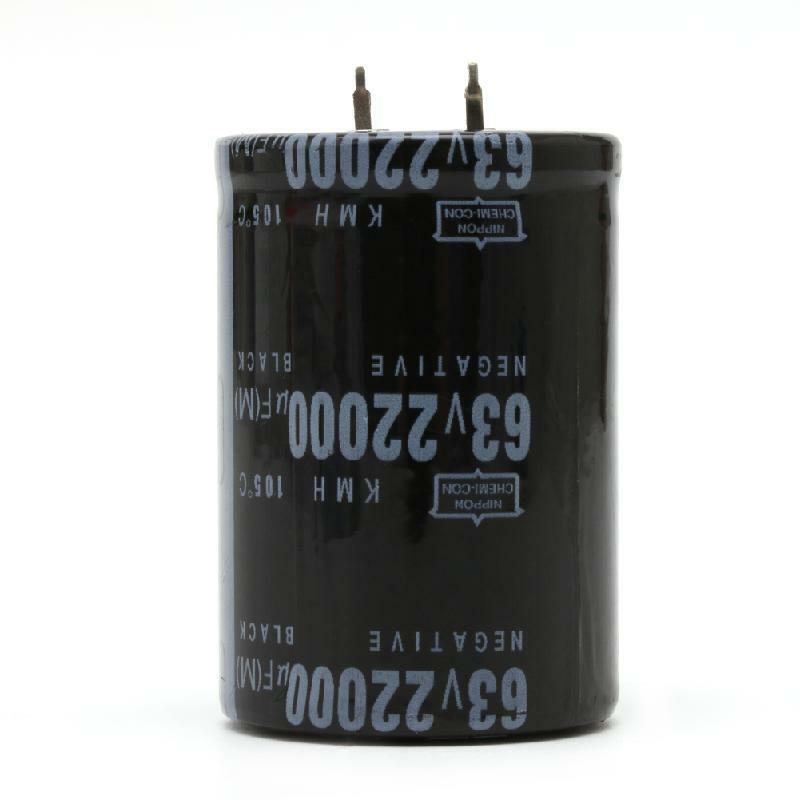 22000UF 63V Aluminum Electrolytic Capacitor 105°C Dimension 35x50mm Cylindrical
