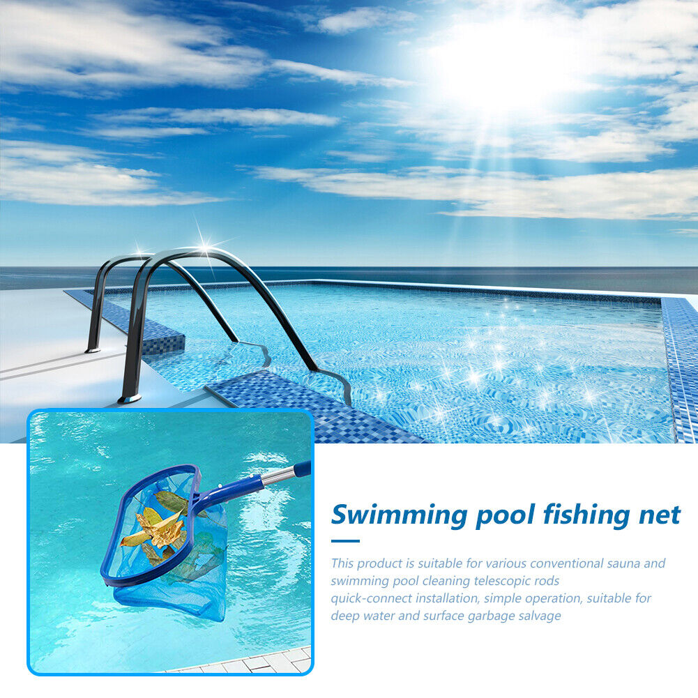 3pcs Fishing Net Swimming Pool Shallow Deep Spa Leaf Skimmer Cleaning Tools