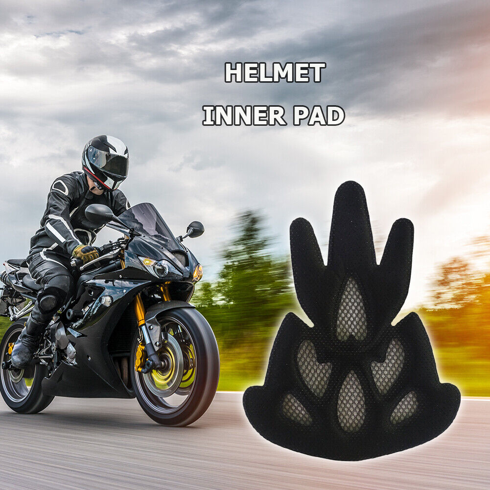 Universal Helmet Inner Foam Pads Kits Sealed Sponge Set for Cycling (Black)
