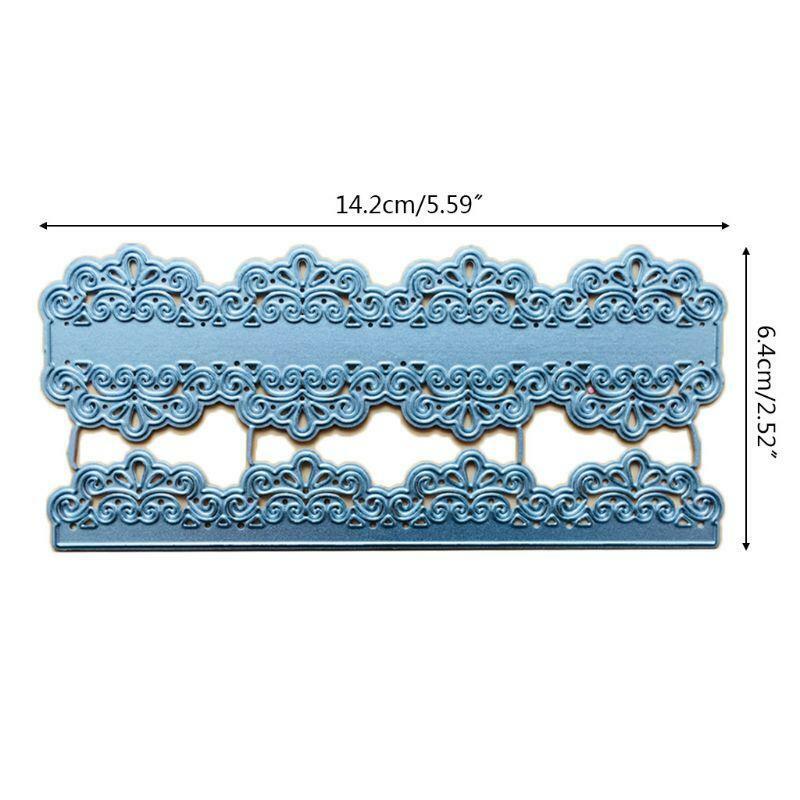Lace Frame Metal Cutting Dies Stencil Scrapbooking DIY Album Stamp Paper Emboss