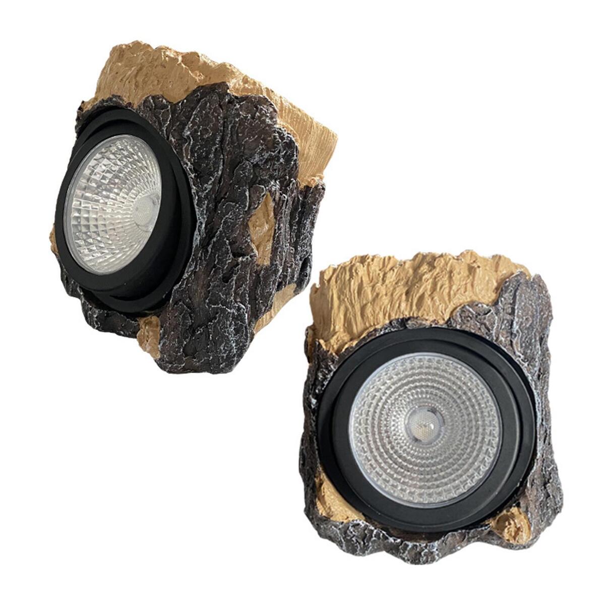Solar Stump   Tree Stump Lamp Sculpture Waterproof for Outside