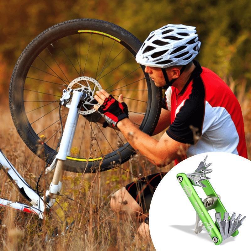 11 in 1 Bicycle Repair Set Pocket Cycling Foldable Repair Tool MTB Road Bike