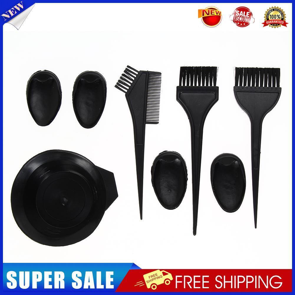 Hair Salon Bowl Brush Oreilles Two Sides Comb Set for DIY Hair Dyeing Perm