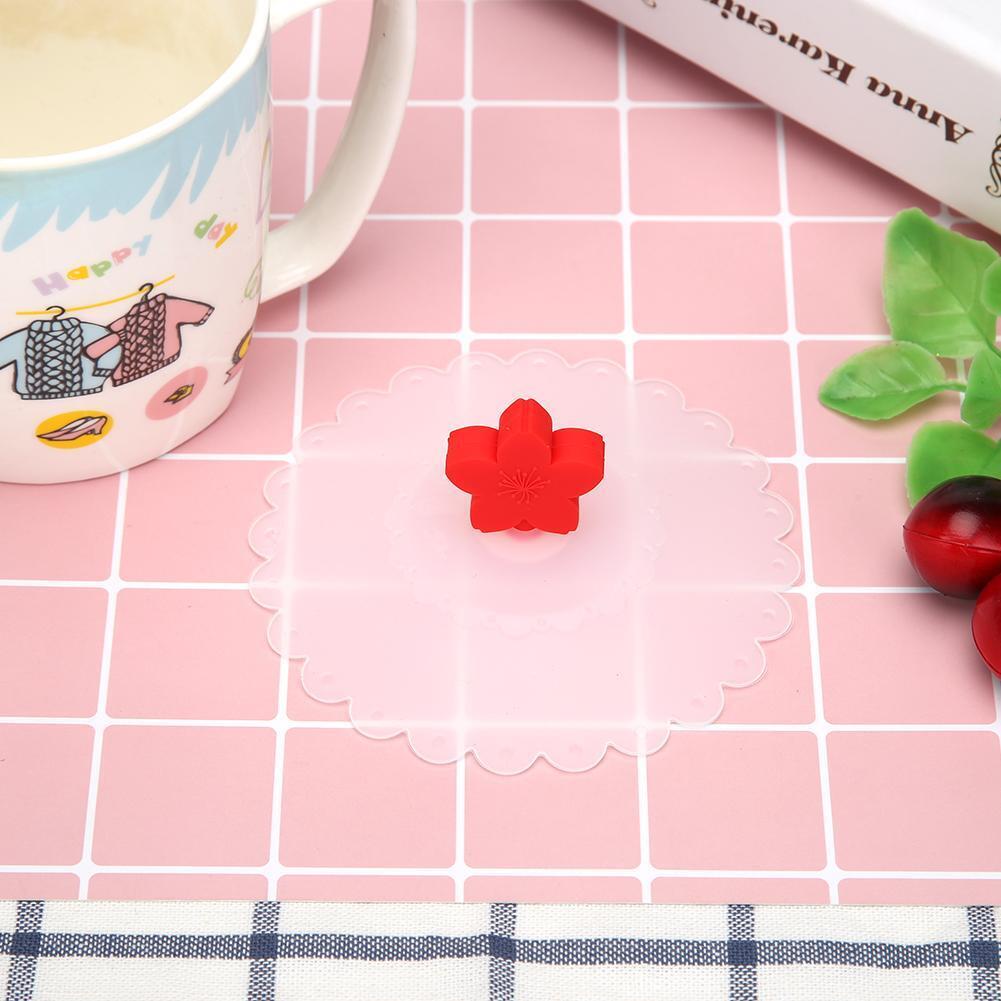 Multi-function Silicone Dust-proof Bowl Cover Leak-proof Cup Lid (Red 11cm)
