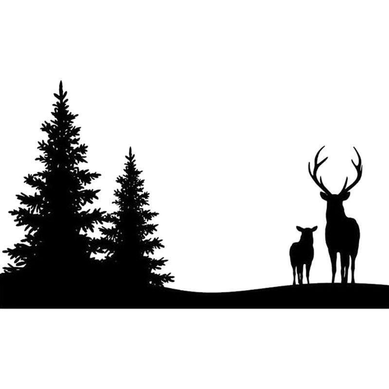Elk Deer Forest Carbon Steel Cutting Die Embossing Stencil Template Mold DIY Art