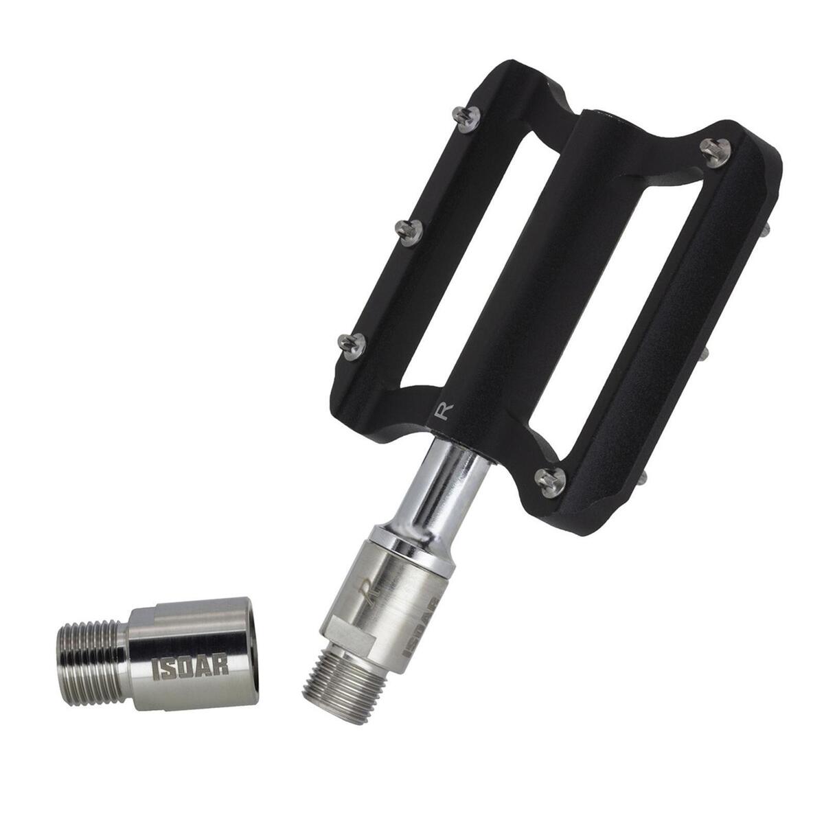 AYAMOO 2Pcs Bike Pedal Extenders Adapter Fit for 9/16'' Thread 20mm Bike Part