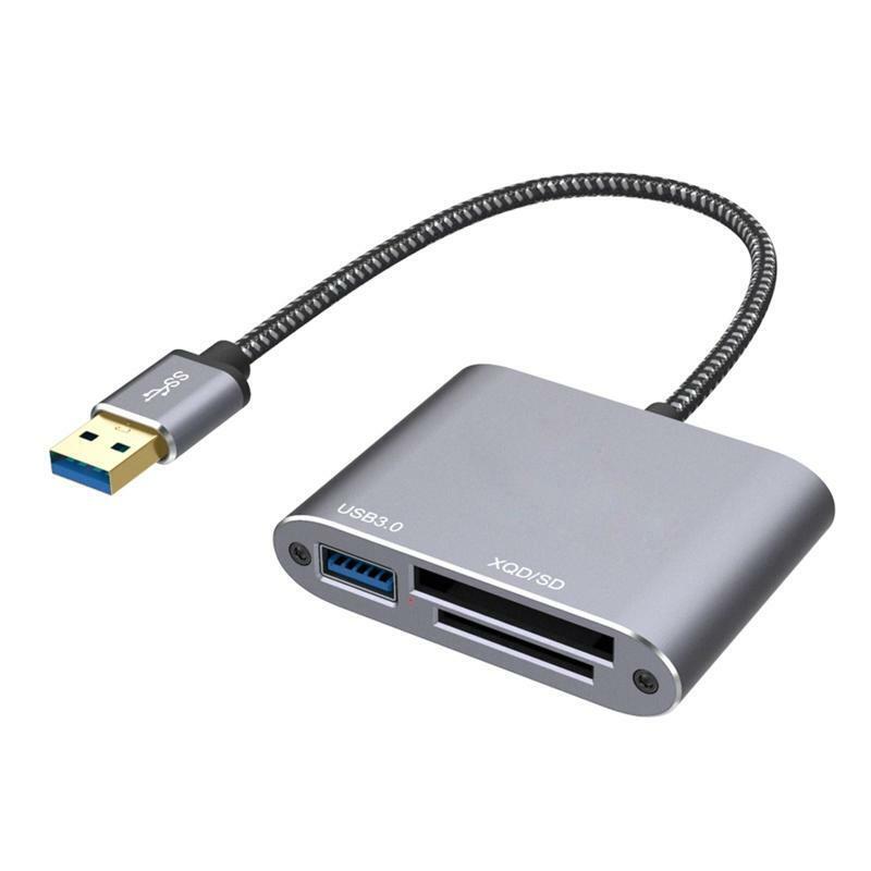 USB 3.0 Portable Card Reader for USB3.0 XQD SD Card with Advanced 3-in-1 Design