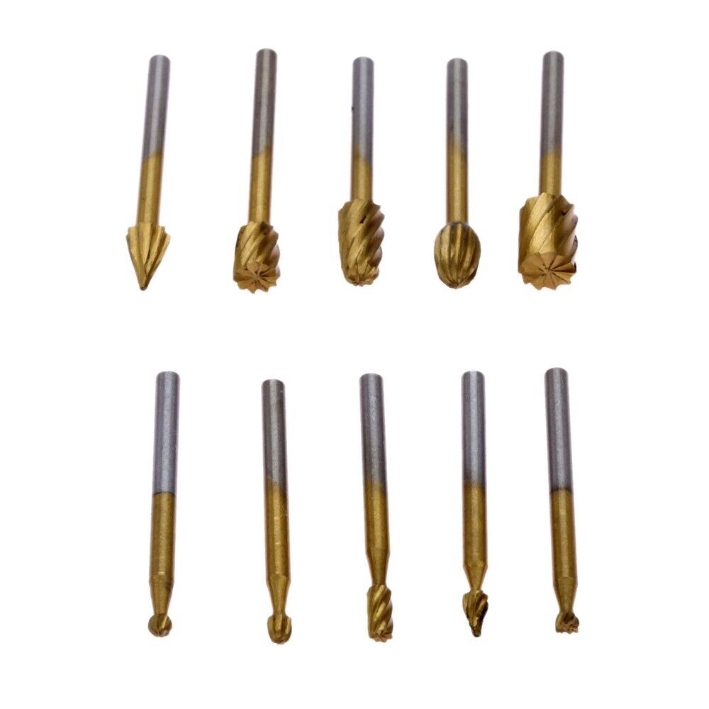 High Carbon Steel Milling Rotary Burr Router Bits Files Wood Cutter Carving Tool