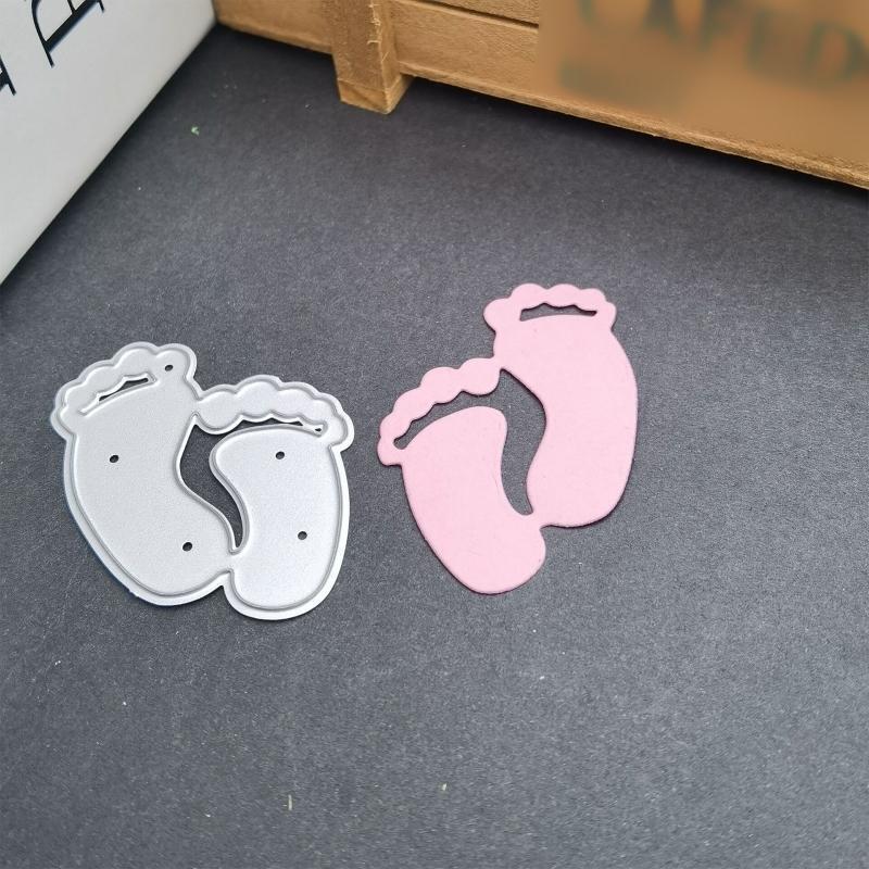 Baby Feet Footprint Metal Cutting Dies Stencil DIY Scrapbooking Paper Card Mold