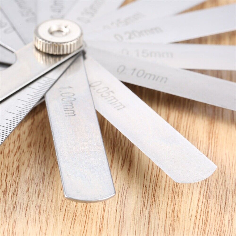New 14 Gauge Feeler Blades 80mm/3.15inch Length 0.05mm-1mm Metric Blade Measure