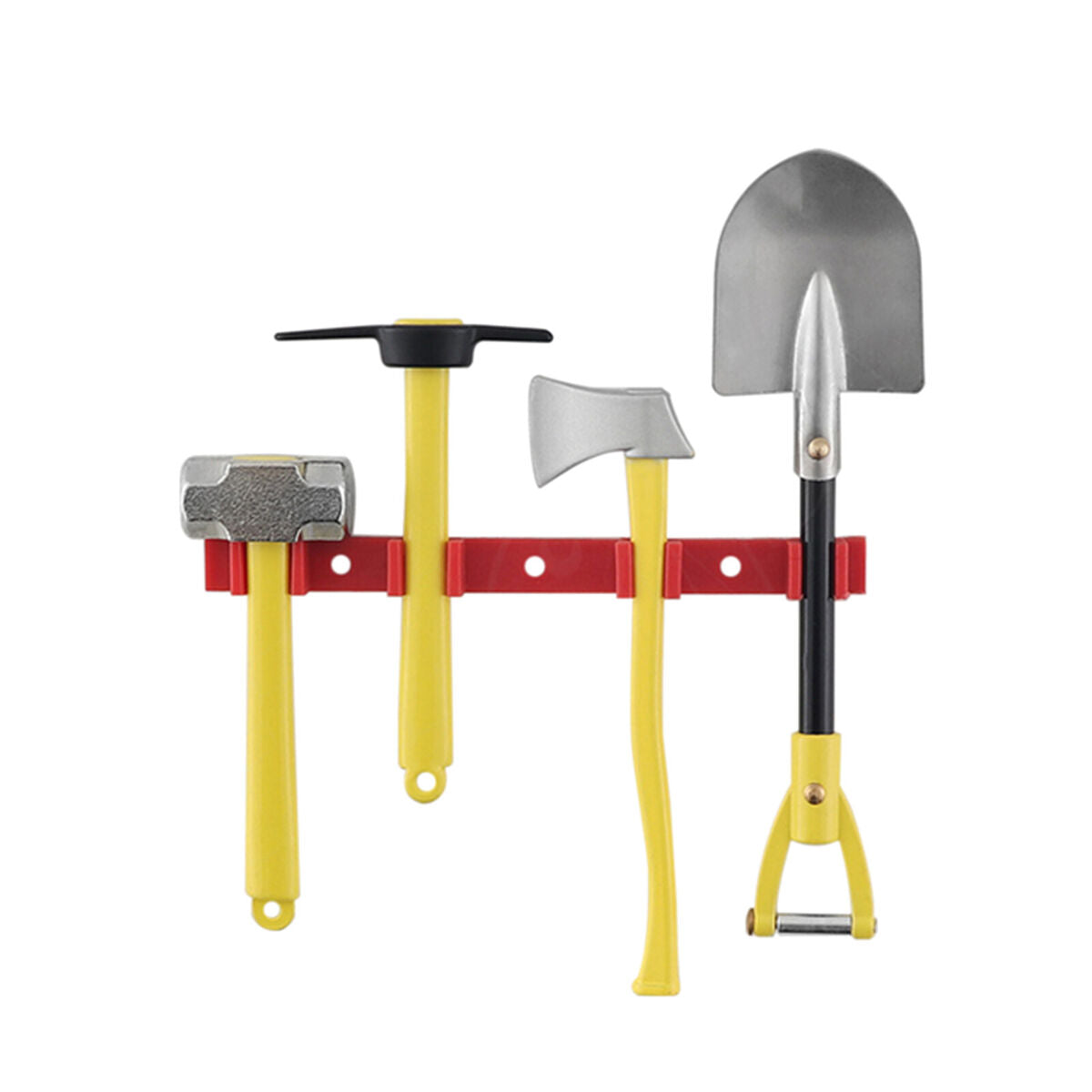 6x Simulation Shovel Hammer Decorative Tools for 1/10 SCX10 Trx-4 RC Crawler Car