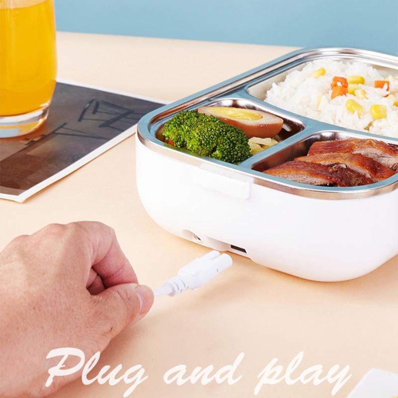Removable Stainless Steel Portable Food Warmer Multifunctional Fork Spoon Box