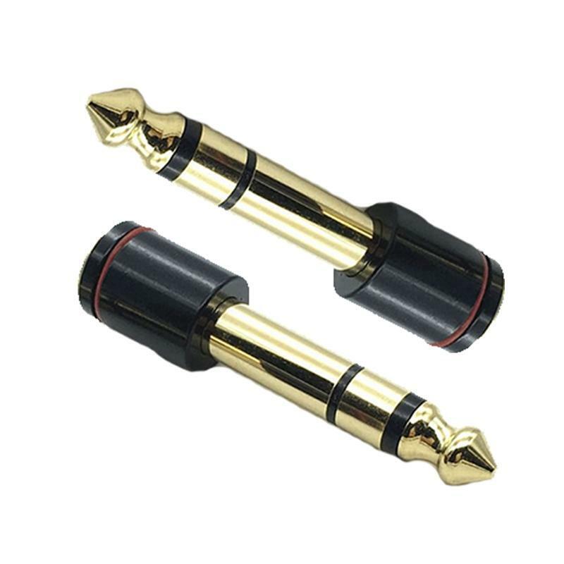 Audio Stereo Adapter Converter for Headphone 6.35mm Stereo Plug to 3.5mm Stereo
