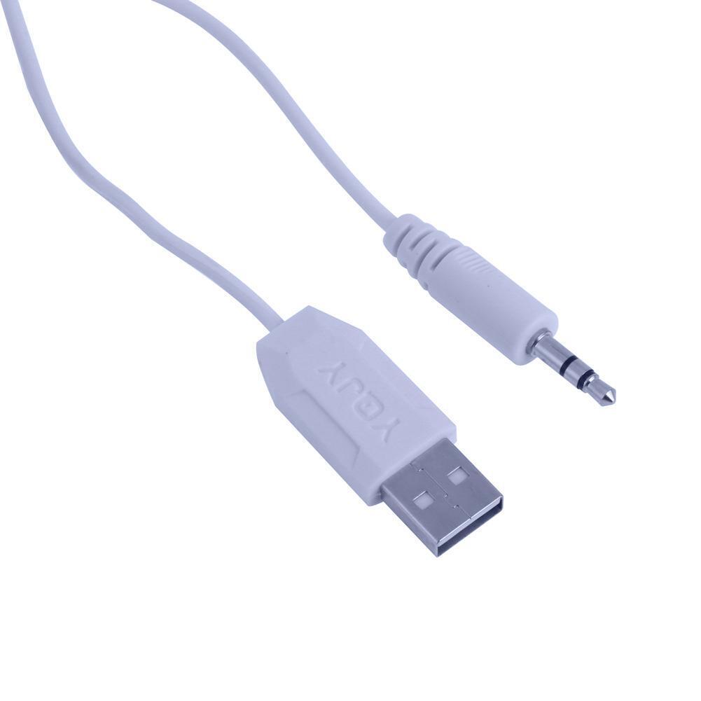 Mini Portable USB Powered 2.0 CH Speaker with LED Light for Notebook PC