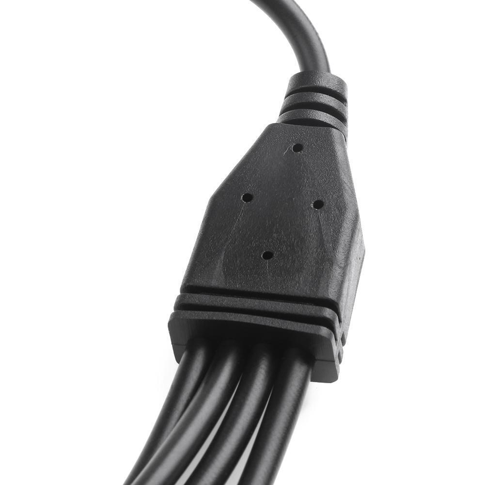 Female to Male DC Power Cord Adapter Cable Splitter for LED Strip (1 to 4)