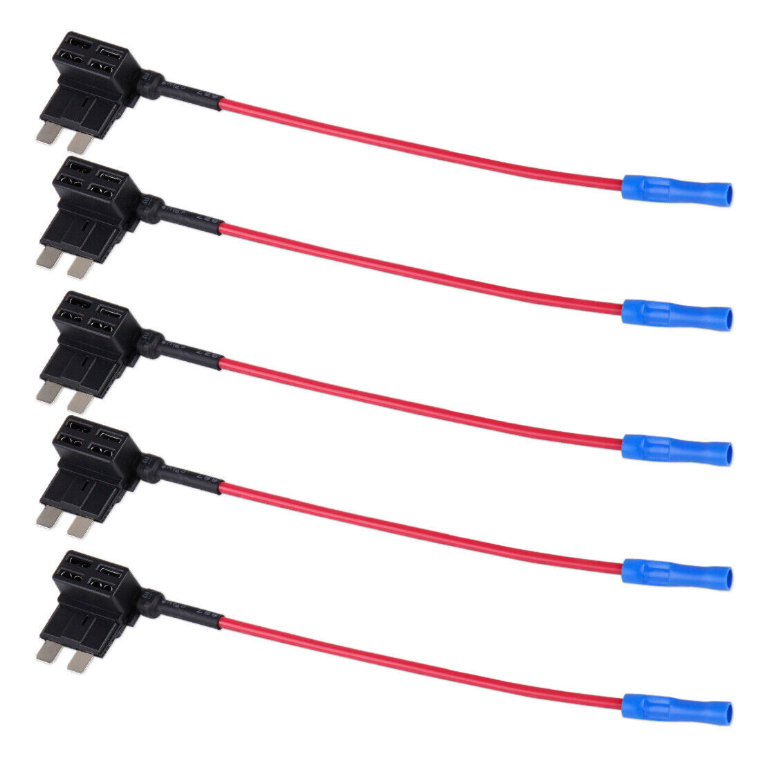 5x Add-A-Circuit Medium Middle ATO ATC Blade Fuse Tap Circuit Adapter Holder Li