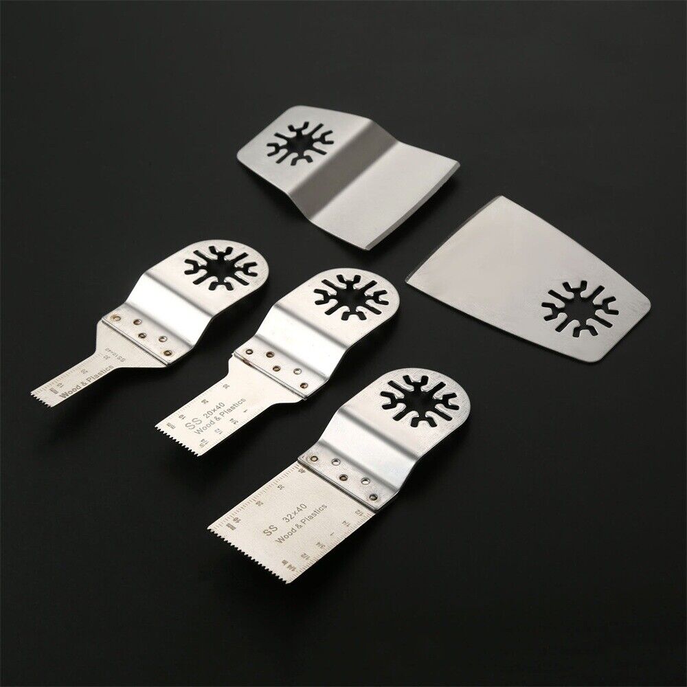 5pcs Oscillating Tool SS E-cut Saw Blade Scraper For Fein Multimaster Makita