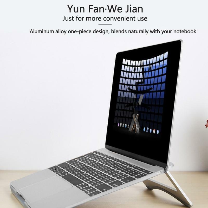 Aluminum Cooling Pad Holder Adjustable Bracket Anti-Skid Laptop Holder 11-17''