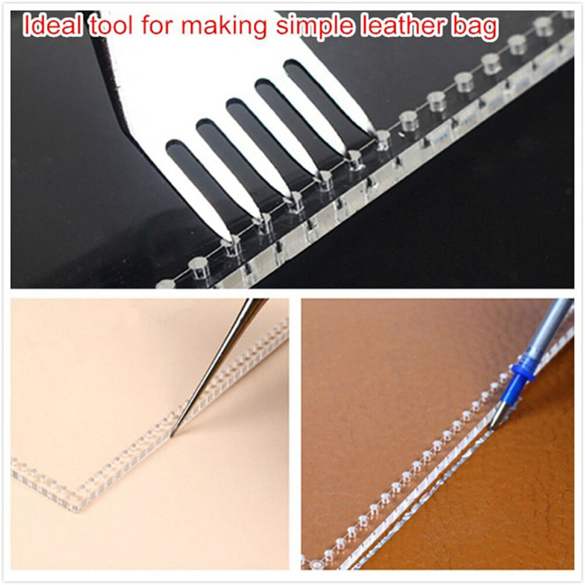 5Pcs Wallet Pattern Stencil Purse Leather Craft Drawing Sewing Template Set