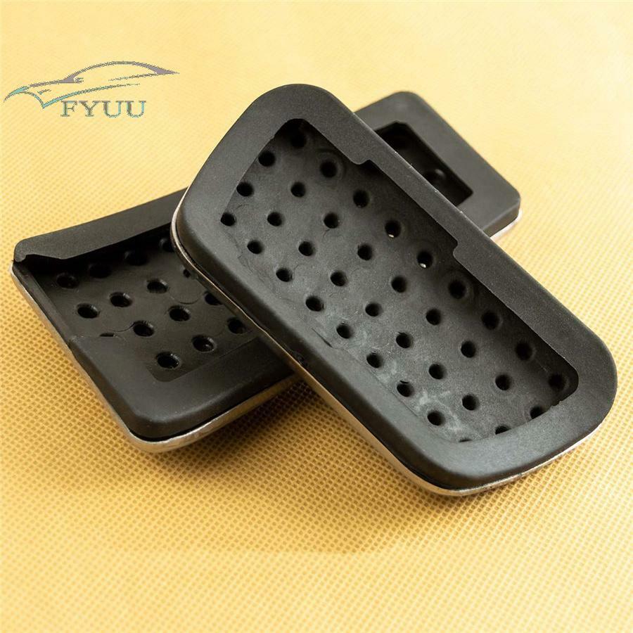 Gas & Brake Pedal Cover Brushed Stainless Steel W/ TPE Rubber For 19-21 Ram 1500