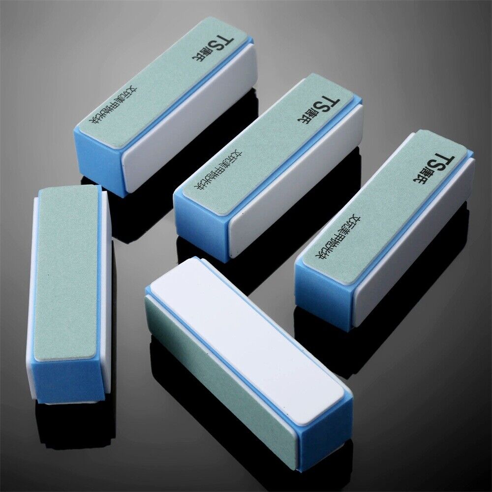 5pcs 4 Way Polishing Buffers Shine Sanding Sponge Block Grit 1000/7000 Nail Art