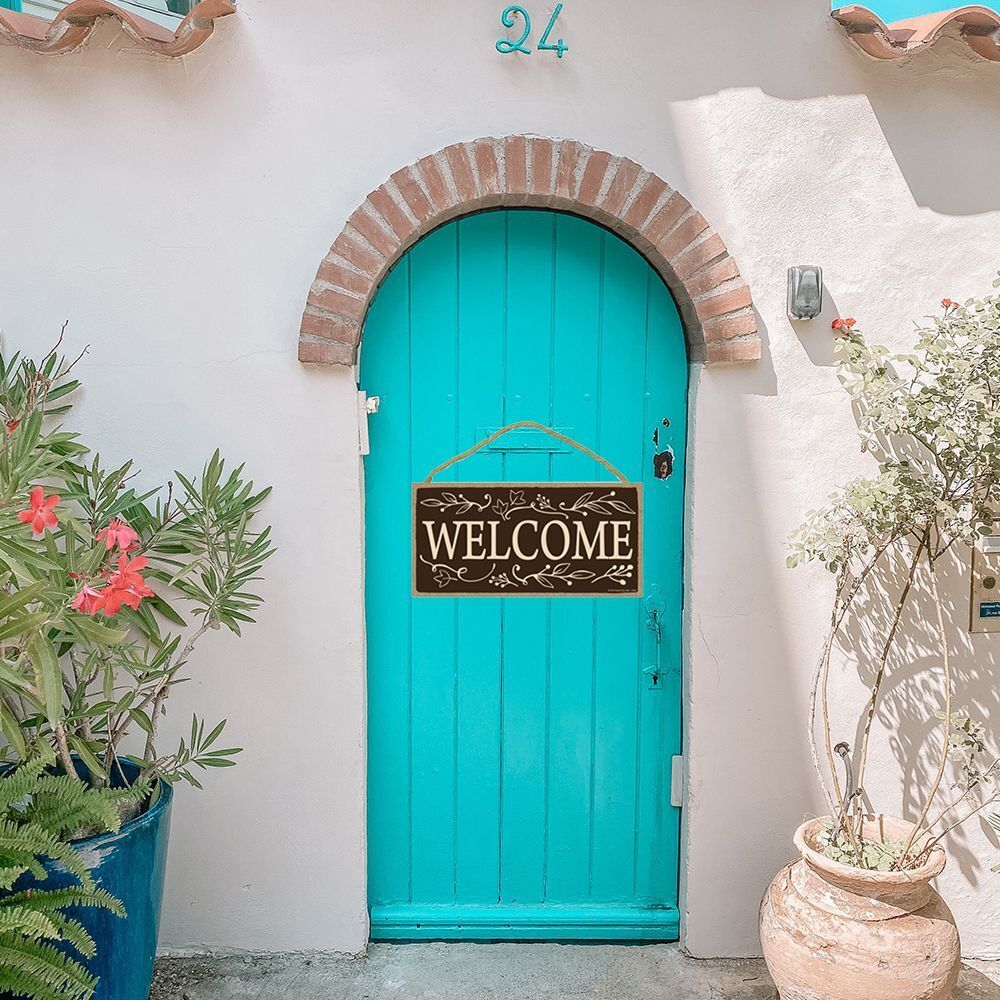 Hanging Family Decorative Welcome Sign Wooden Door Sign Welcome Plaques