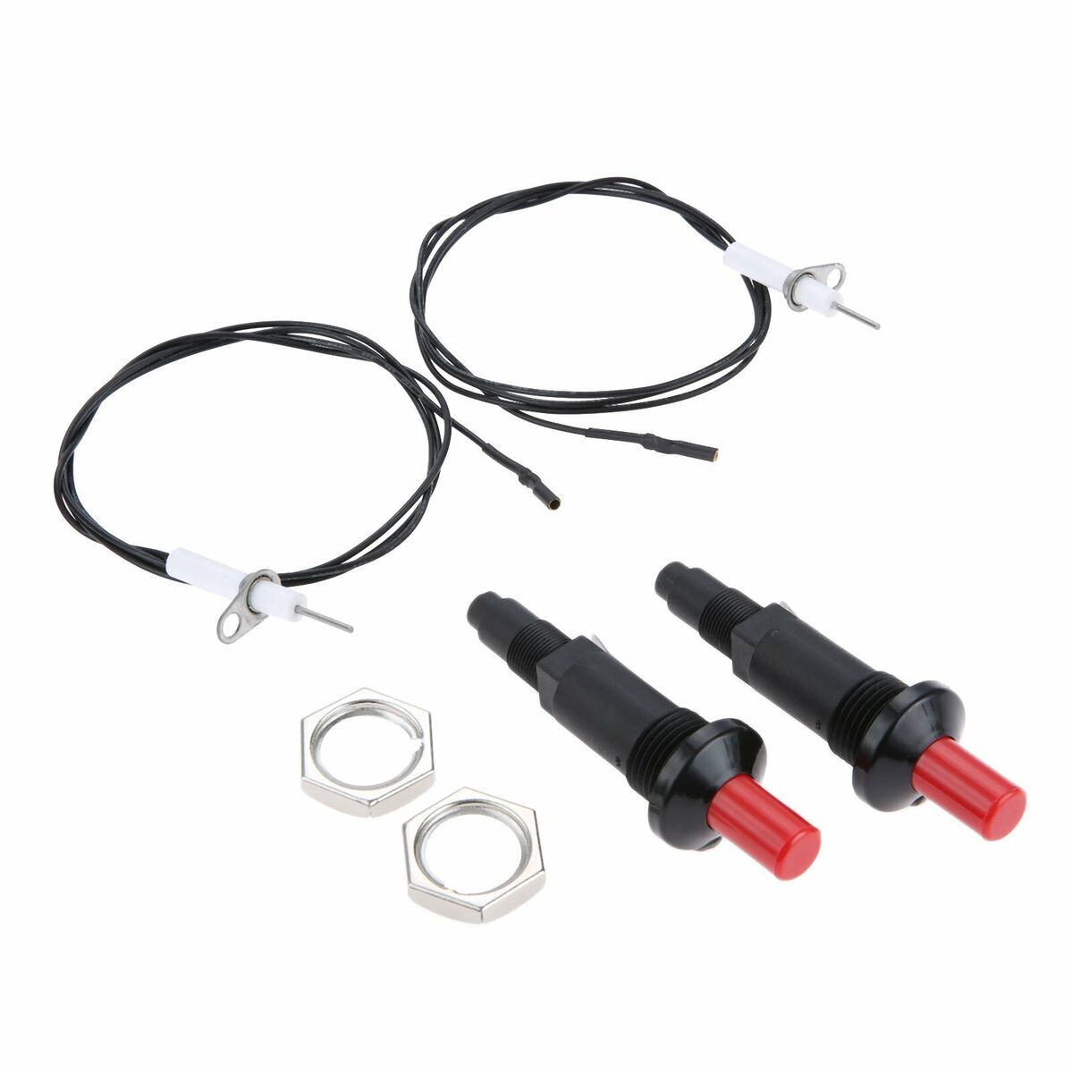 Piezo Spark Ignition Set 1m Wire 200? Resistance Gas Camping Stove Parts