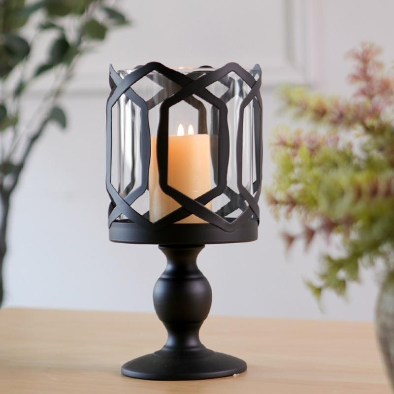 Nordic Metal Candelabra Candlestick Candle Holder Wedding Bar Party Home Decor