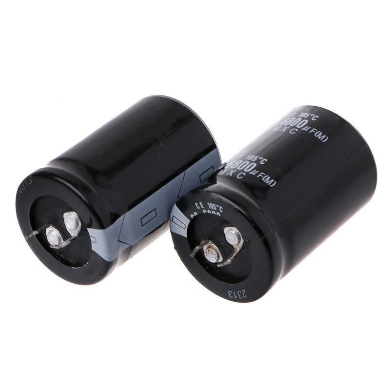 2PCS 63V 6800uF 6800MFD Electrolytic Capacitor Dimension 30mm×45mm Cylindrical