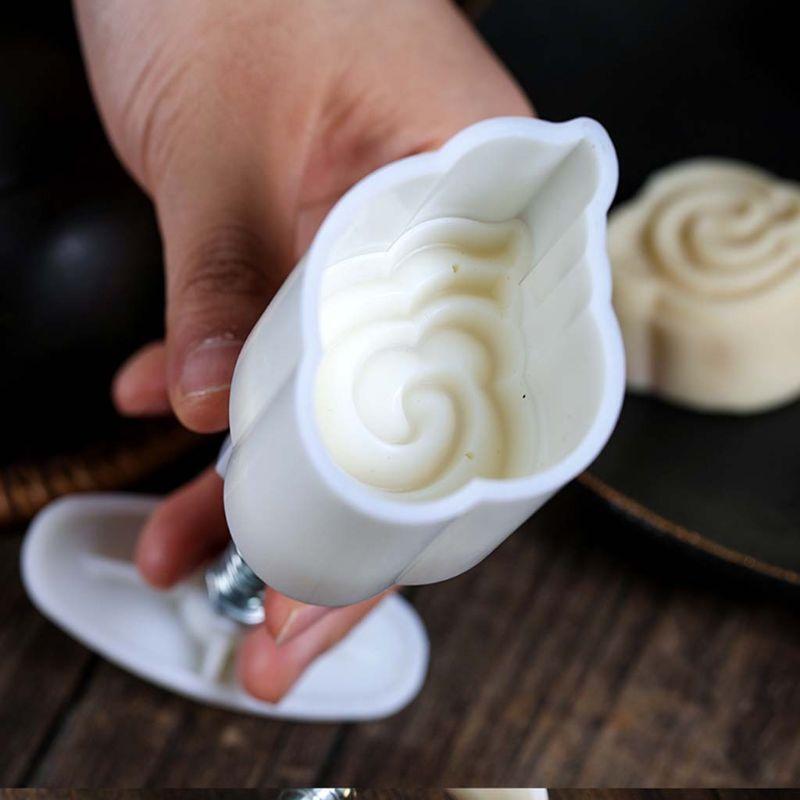 Cookie Cutter Moon Cake Mould with Stamps Mid Autumn Festival DIY Decoration