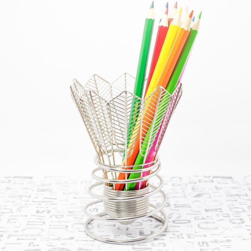 Desktop Badminton Pencil Holder Pen Makeup Brush Storage Multifunctional Office