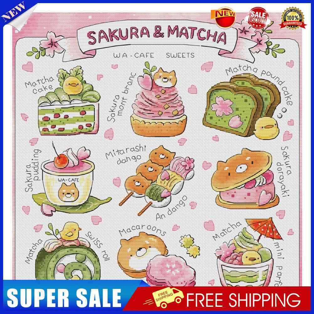 DIY Cross Stitch Full Embroidery Kit Gourmet Still Life Counted Decor (3)