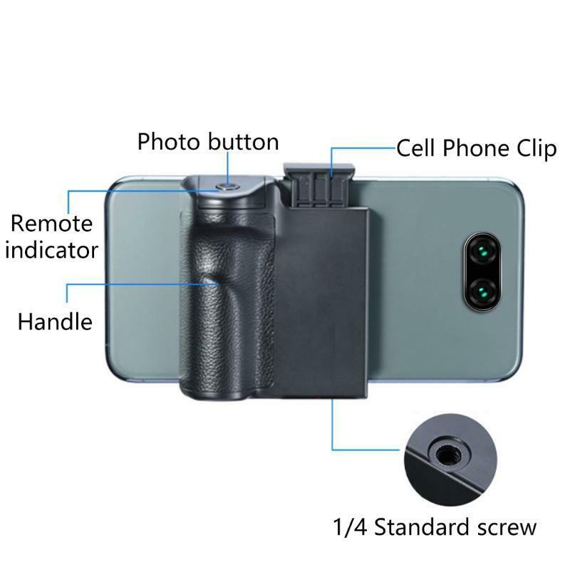 One-handed Shooting Aid Selfie Booster Handle Grip with Wireless Remote Shutter