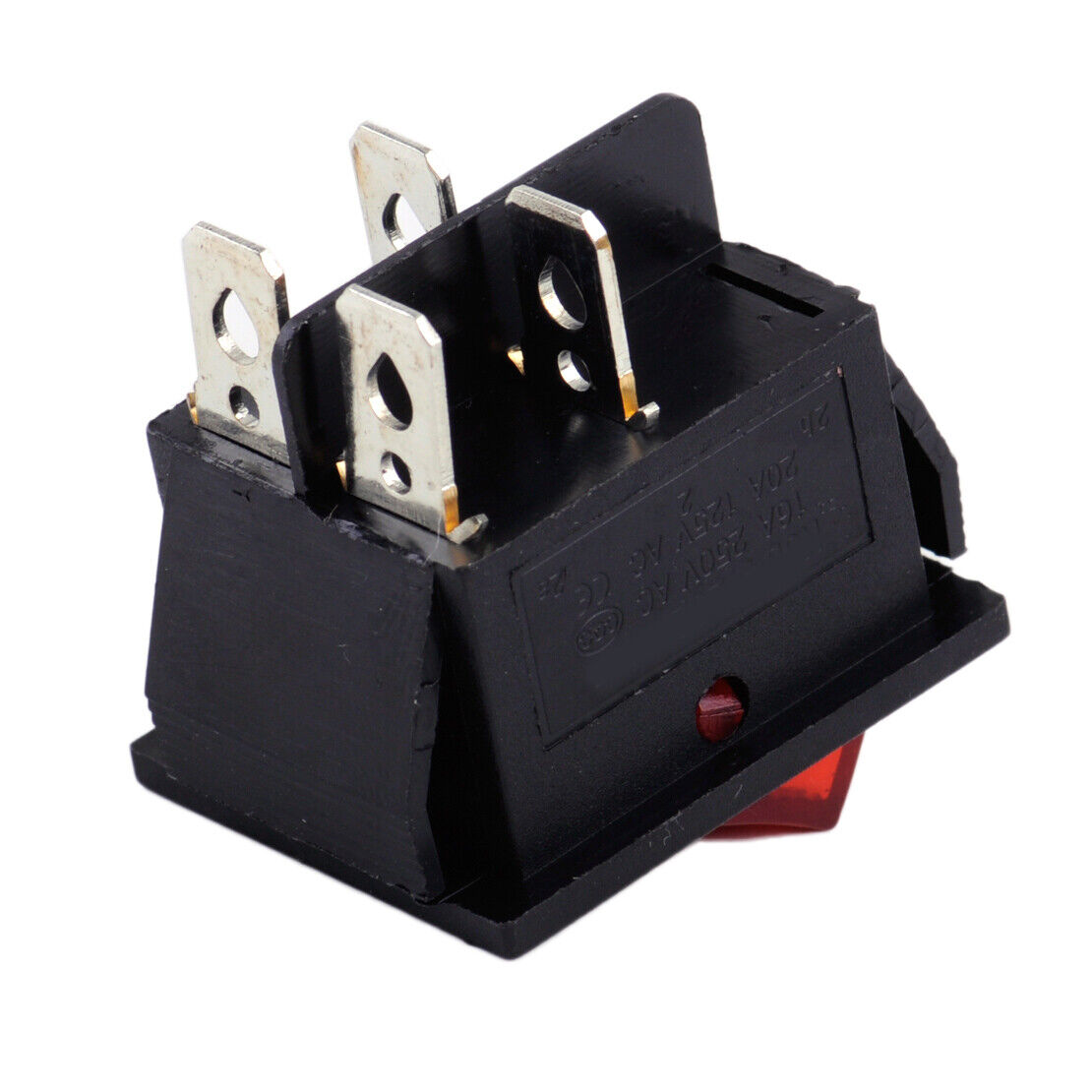 3pc On-Off 2 Position Power Control Boat Rocker Switch Led Light 110V-220V Li