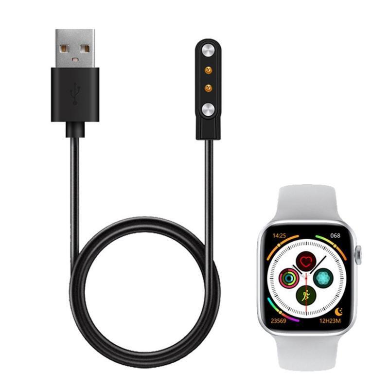 USB 2 Pin Portable Magnetic Charger Charging Cable for Smart Watch iWO W26/W26+