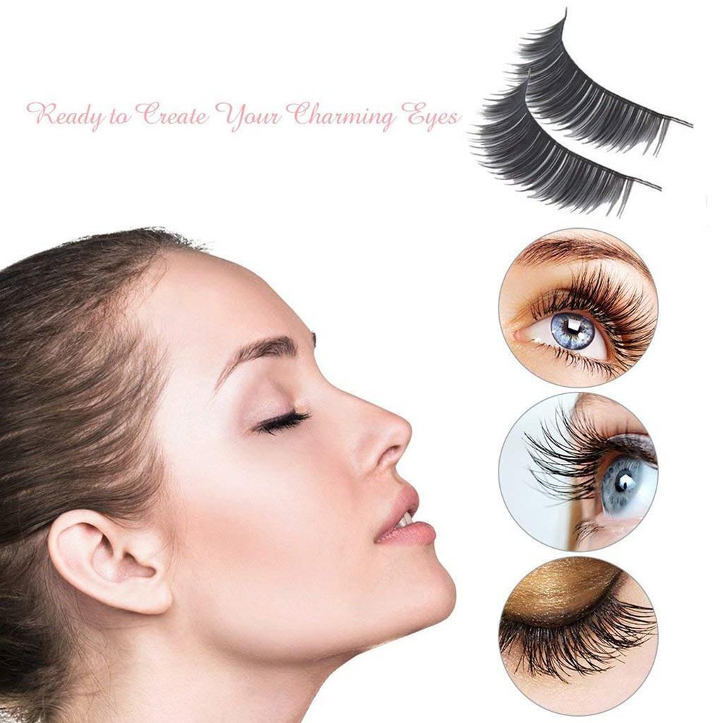 5 Pairs  Eyelashes Extension Makeup Handmade Long False Lashes Sparse