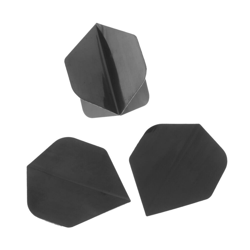 30 Pcs/1 Set Pro Competition Simple Pure Black Dart Flights Pure Black Hunting